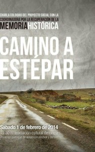 “Camino a Estépar”. Charla-coloquio.